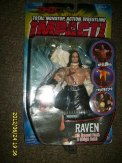 TNA WRESTLING RAVEN WITH UPPERCUT PUNCH + STRAIGHT JACKET 6 INCH 