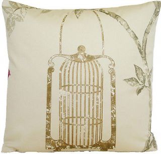   Pillow Case Cushion Cover Nina Campbell Fabric Bird Cage Walk Maroon