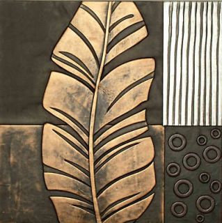 embossed faux leather on wood 3d scrolled wall decor 1l