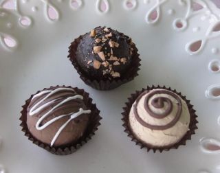 FAKE FOOD SET OF 3 ASST. CHOCOLATE TRUFFLES IS SO REALISTIC