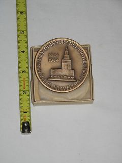 The Travelers Insurance 100th Year Anniversary Medallion 1864 1964