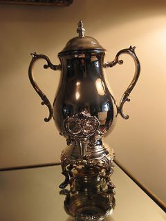   Rogers Silverplate Urn Coffee Tea Hot Water Dispenser wHeater Ornate