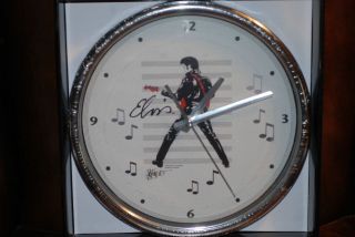 elvis presley 12 chrome wall clock  19