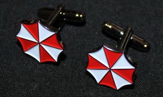 Resident Evil   Umbrella Corporation Cufflinks   in Protective case 