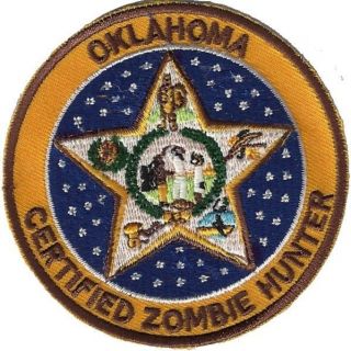 State of OKLAHOMA CERTIFIED ZOMBIE HUNTER embroidered Shirt/Hat/Jacket 