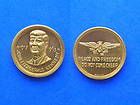 John F Kennedy Token Medal. Peace and Freedom do not come cheap. 20 mm 