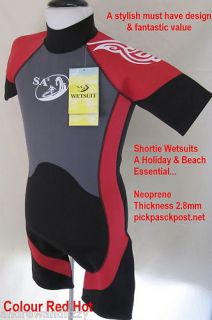 childrens shortie wetsuit triathlon kids wet suit red more options