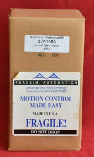 NEW IN BOX Anaheim Automation 23A108A Liner Step Motor Actuator