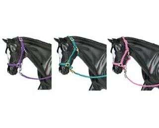 Breyer Horses Traditional Size Hot Colored Nylon Halters Set of 3 