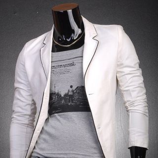   Designer Slim Fit Jacket Blazer Coat Shirt Stylish 3 Colors S M L 8922