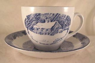 alfred meakin ltd whittier birthplace cup saucer 