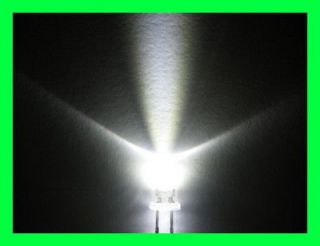50 x LED 3mm White Water Clear Ultra Bright   USA Seller   Free 