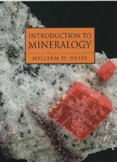 Introduction to Mineralogy by William D. Nesse 1999, Hardcover 