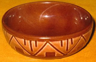 VINTAGE NATIVE AMERICAN POTTERY SMALL BOWL SIGNED MARY BT DEER SIOUX 