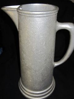 Vintage Wilton Columbia Armetale 12 Pitcher Tavern Water Heavy Vase