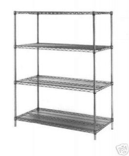new commercial ktichen chrome wire shelves 18 x 60 time
