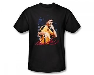 Bruce Lee Yellow Jumpsuit Enter The Dragon Signature T Shirt Tee