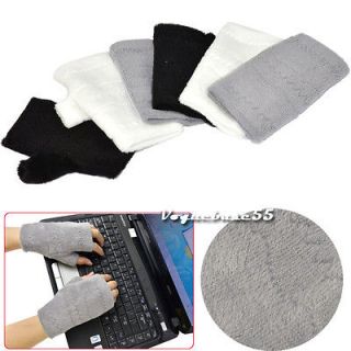 New Womens Ladies Fashion Warmer Fingerless Gloves Three Colors VE4A