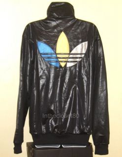 NEW ADIDAS CHILE 62 TRACK TOP JACKET MENS WOMENS SHINY BLACK/GOLD/SIL 