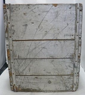 old 4 section wooden crate  19 13