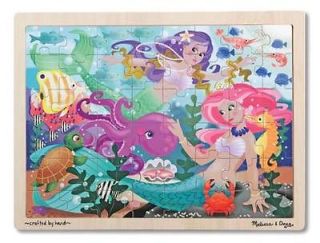 mermaid fantasea 48 pc wooden puzzle melissa doug time left