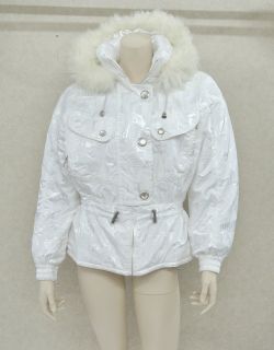 VTG Iconic Courreges Paris Sport Futur Pure White Coat Jacket L
