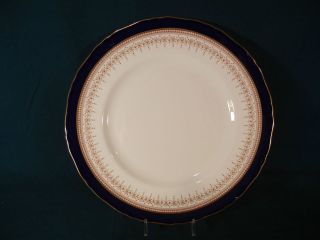 Royal Worcester Regency Blue Z1686 White Bone China Dinner Plate(s)