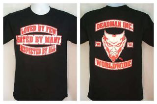 Undertaker Loved By Few Repected by All Deadman Inc Black T shirt New