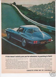 64 corvette by chevrolet 1964 sting ray original ad time