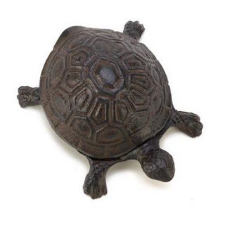turtle key hider cast iron garden statue yard decor new