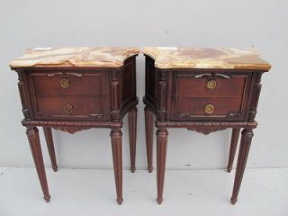 nice french pair of louis xvi mahogany nightstands 08663 time