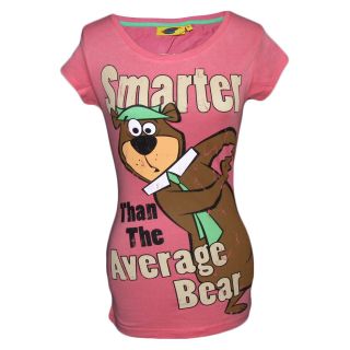 Womens Ladies Girls T Shirt Yogi Bear Officialy Licenced Sizes 6 20