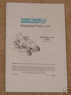 mtd yardman hydro x614g lawn tractor parts manual time left