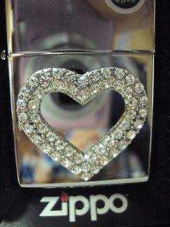 Original ZIPPO with new Bling Heart Design on it, best selling item.