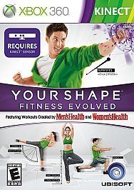 Your Shape Fitness Evolved (Xbox 360, w/ Kinect) exercise workout BN