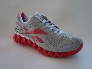 new reebok zigtech sport shoes grey red size 7 5