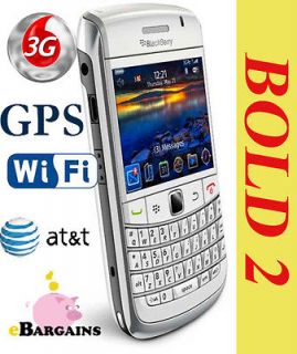 Brand New RIM Blackberry 9700 Bold WHITE 3G WIFI Cell Phone 4 AT&T 