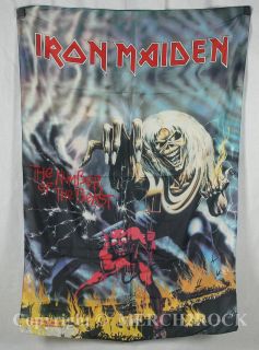 Authentic IRON MAIDEN Number Of The Beast Quality Silk Like Poster 