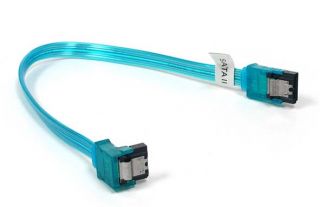 UV Blue 10 SATA II III Data Cable 6GB s Right Angle