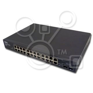 Dell POWERCONNECT 2724 24 Port 10 100 1000 Gigabit Ethernet Switch w 