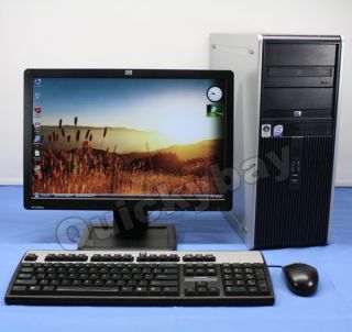 HP DC7800 Tower Computer 2GB/ 1TB/ Windows 7 + 19 LCD Widescreen 
