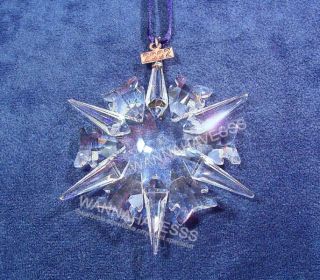Swarovski 2002 Annual Snowflake Ornament Brand New in Box