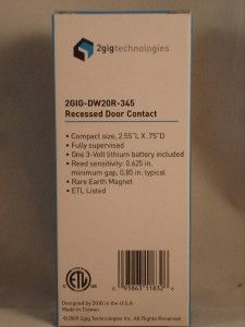new 2gig dw20r 345 wireless recessed door contact