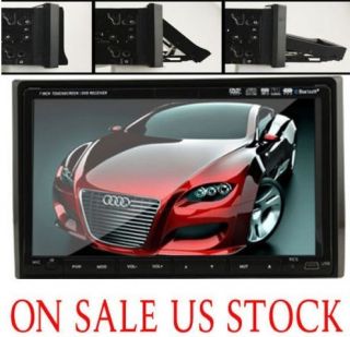 Double 2 DIN 7 in Dash Touch Screen Car Stereo DVD CD VCD  Player 