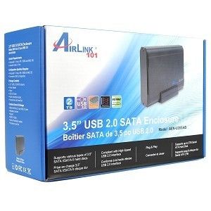 AirLink101 AEN U35SAB 3.5 External SATA HDD Enclosure (BLACK)