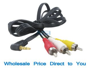 mm av mini plug to 3rca vcr dv sony camcorder cable