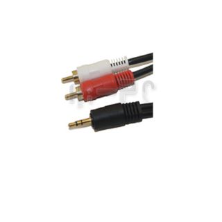 5mm Male Mini Plug to 2 RCA Stereo Audio Cable