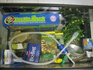   Turtle or Amphibian Setup   40 Gallon Tank / Aquarium plus ALL Acces