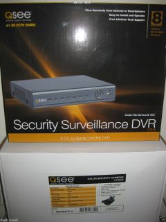 See 8 Channel Security DVR 4 CCD 480 TVL Cameras 500GB Hard Drive 