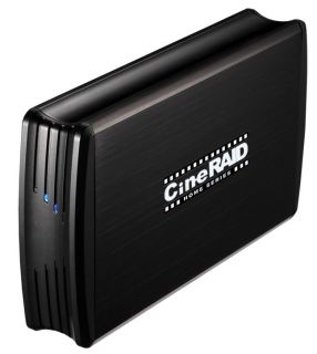   ~CineRAID Home Dual 2.5 Bay Quiet Portable SSD RAID Enclosure CR H212